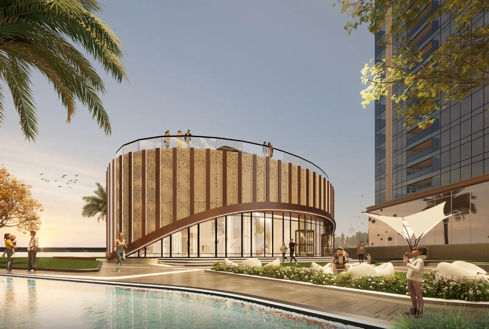 Clubhouse pavilion at Trump Towers Hyderabad